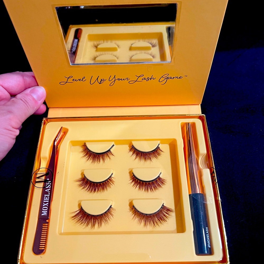 Moxie Magnetic Lashes - Honey - Love - Swabs -Case - Picture 5 of 6